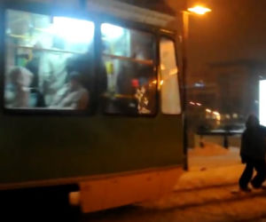 Kulig za tramwajem