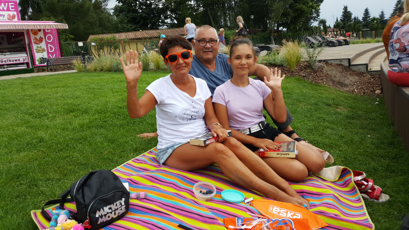 Bydgoska ekipa Eska Summer City na plaży w Pieczyskach