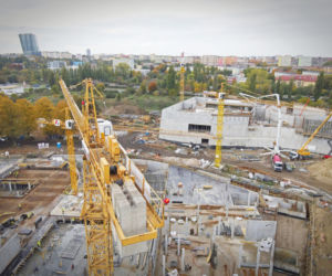 Budowa Fabryki Wody - październik 2020