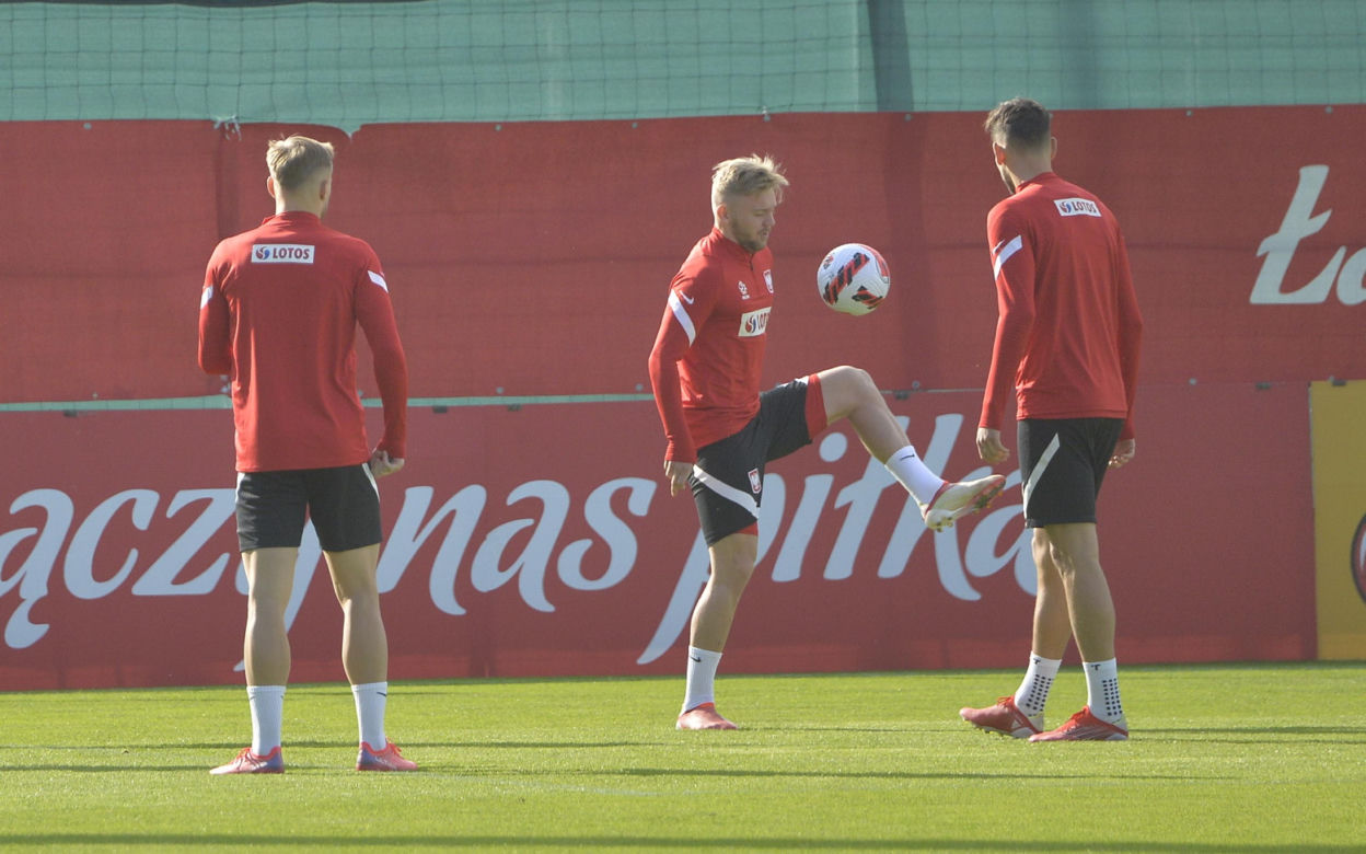 Trening reprezentacji na stadionie Legii