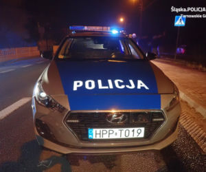 Śląskie: Kierowca BMW chciał staranować radiowóz, ale sam wypadł z drogi [ZDJĘCIA]