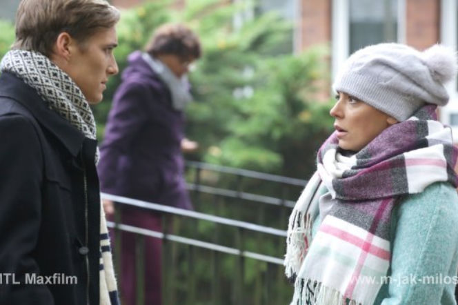 M jak miłość. Magda (Anna Mucha), Olek (Maurycy Popiel)