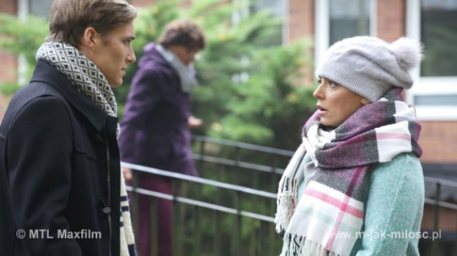 M jak miłość. Magda (Anna Mucha), Olek (Maurycy Popiel)