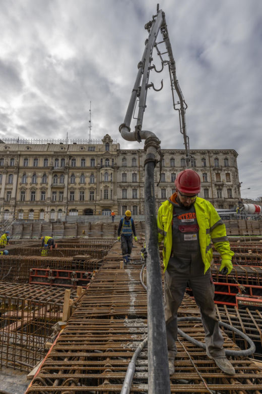 Budowa przystanku Łódź Śródmieście 