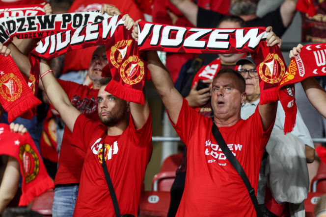 Widzew Łódź - Lech Poznań: Zdjęcia kibiców z meczu 6. kolejki PKO BP Ekstraklasy
