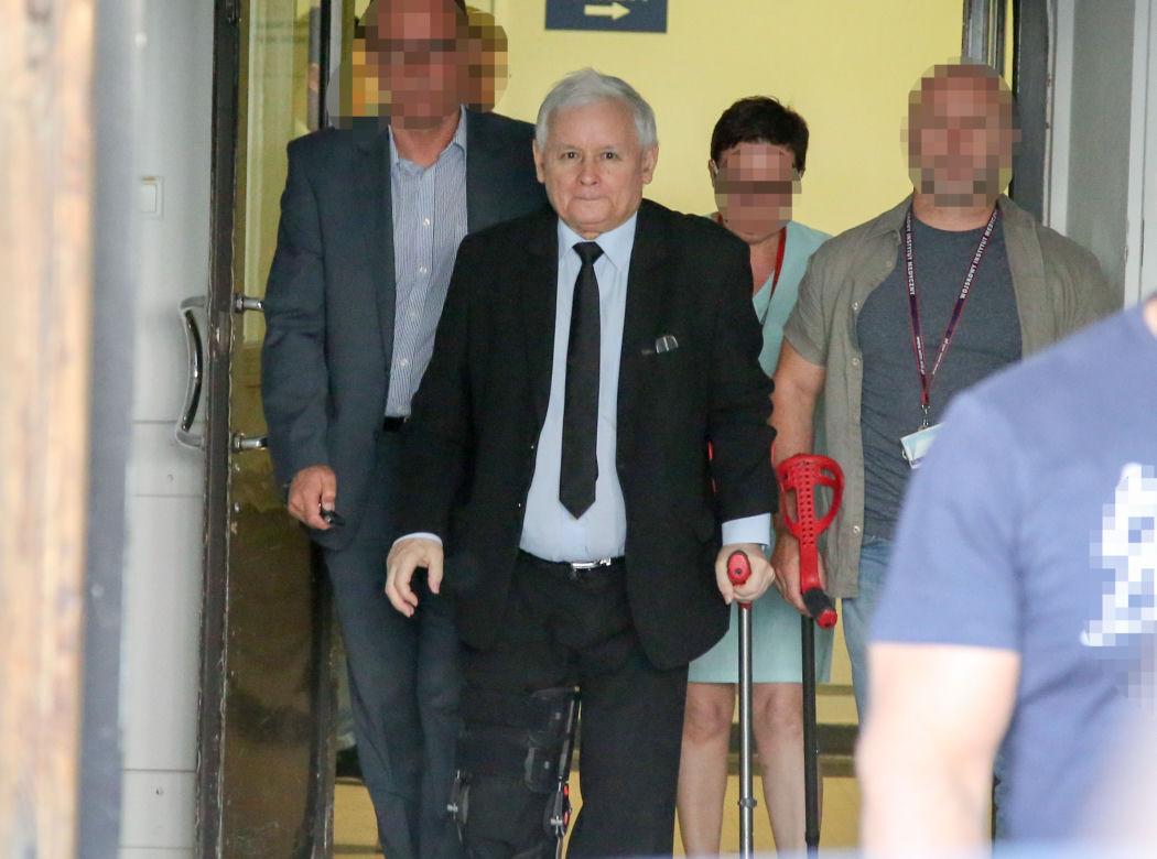 KACZYŃSKI WYSZEDŁ ZE SZPITALA