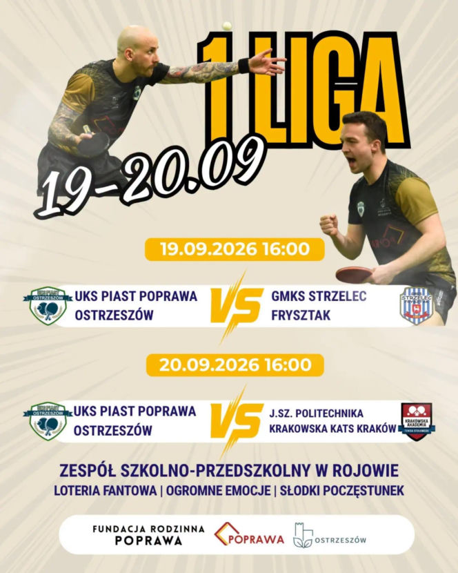 UKS PIAST Poprawa Ostrzeszów - plakat