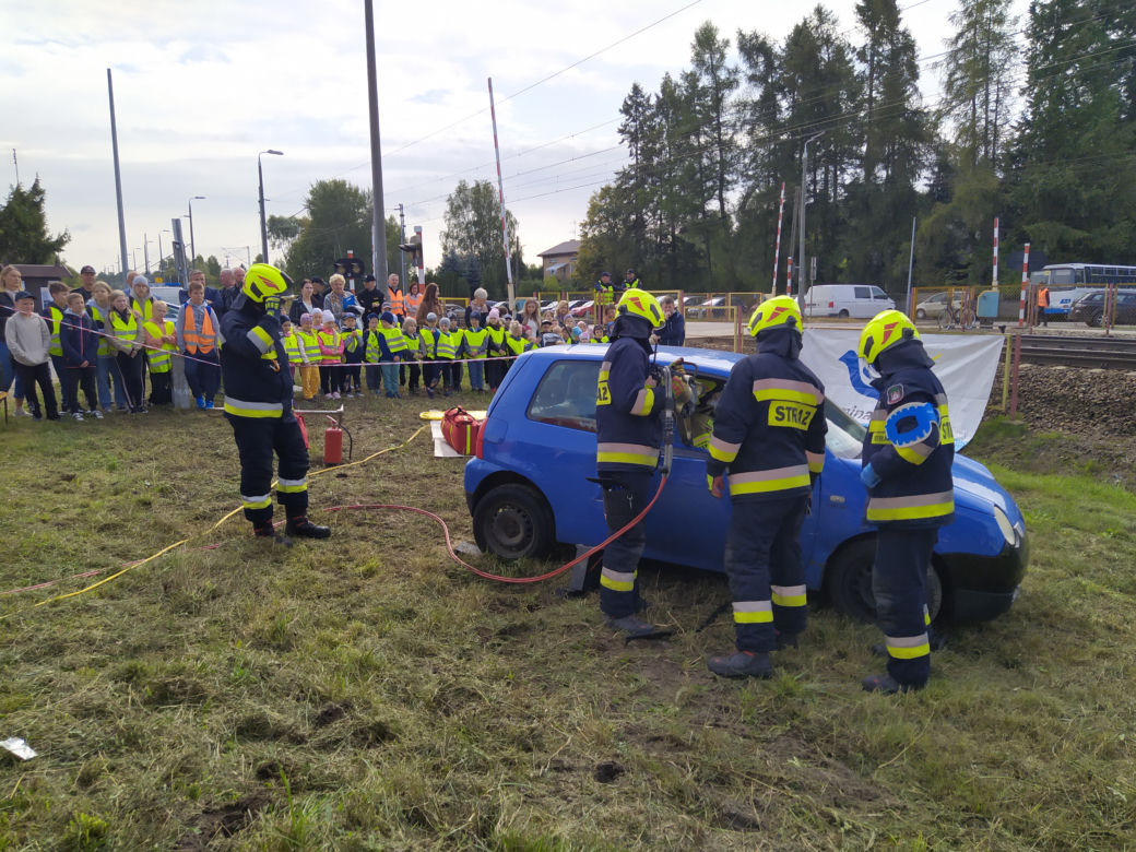 ZOBACZ ZDJĘCIA z akcji "Bezpieczny przejazd" w Koszewnicy, w gminie Kotuń - 15.09.2022
