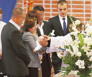 Dorota Gawryluk ochrzciła Gabrysię