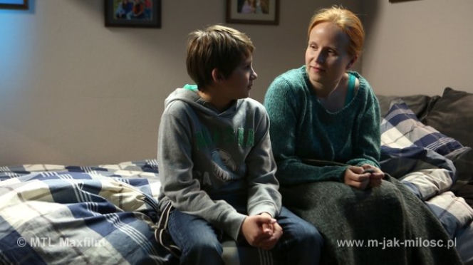 M jak miłość odc. 1113. Ewa (Dominika Kluźniak), Mateusz (Krystian Domagała)