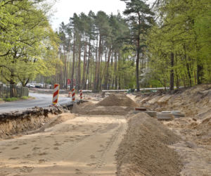 Budowa węzła Głębokie - kwiecień 2020