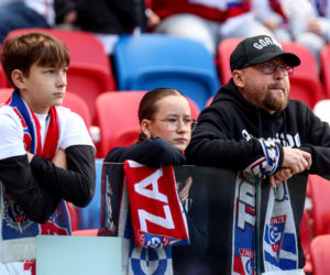 Zdjęcia kibiców i zawodników z derbów Górnego Śląska