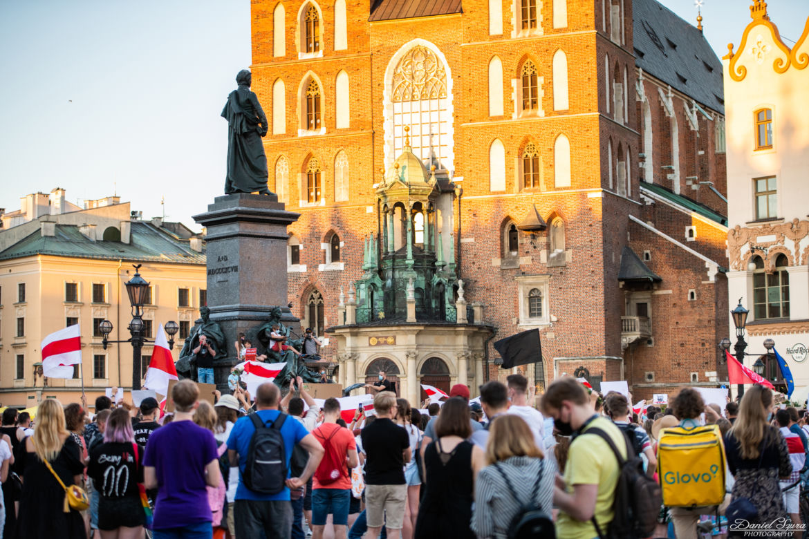 Kraków solidarny z Białorusią