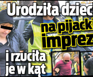 Urodziła dziecko na pijackiej imprezie i rzuciła je w kąt