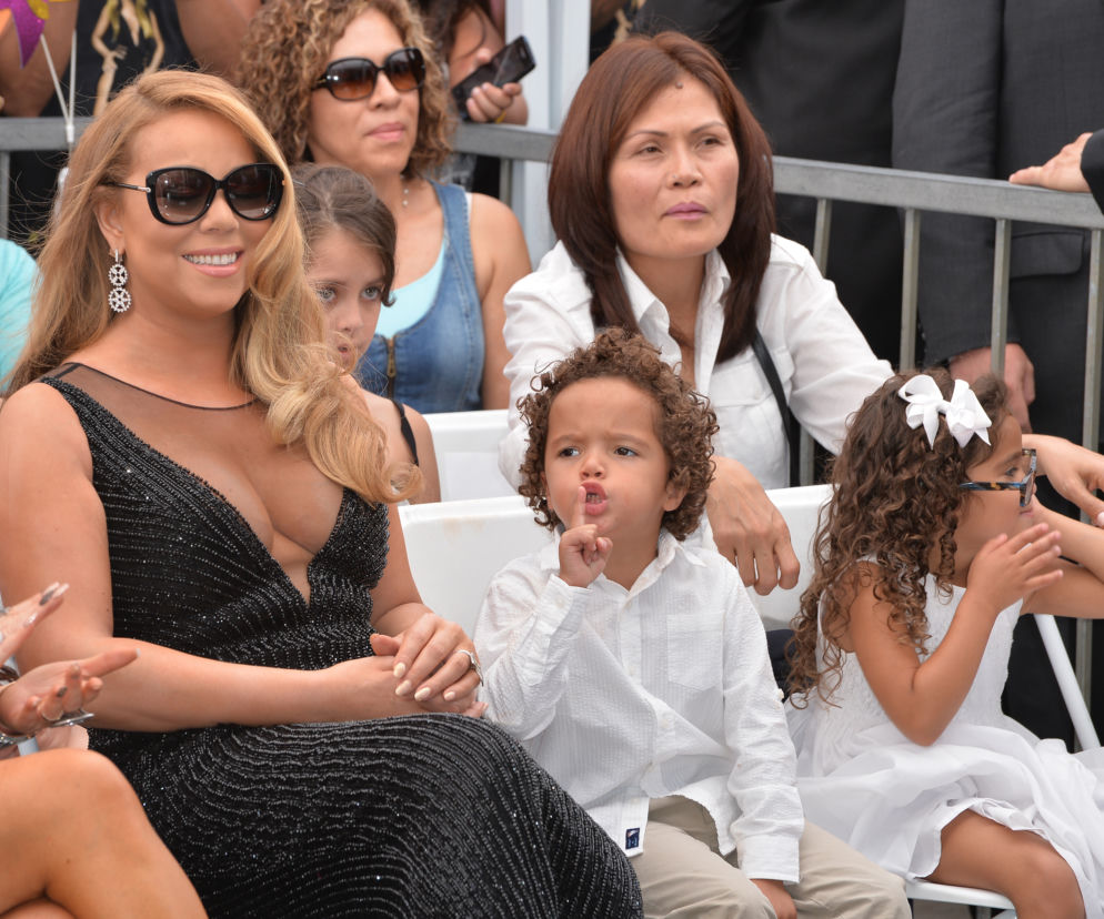 Mariah Carey i jej dzieci - bliźniaki Moroccan i Monroe