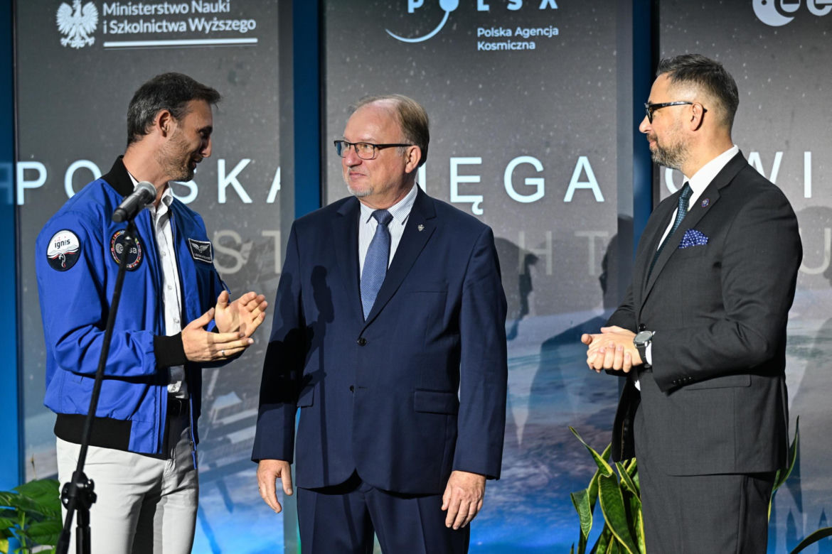 MNiSW: konferencja prasowa „IGNIS - Polska sięga gwiazd” ze Sławoszem Uznańskim-Wiśniewskim
