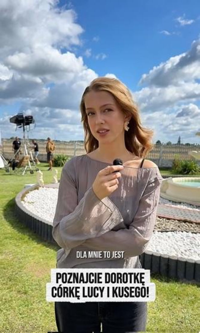 Karolina Ludwiniak na planie "Rancza"