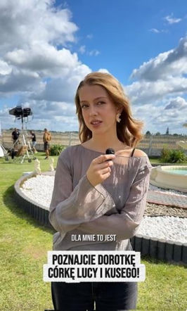 Karolina Ludwiniak na planie "Rancza"