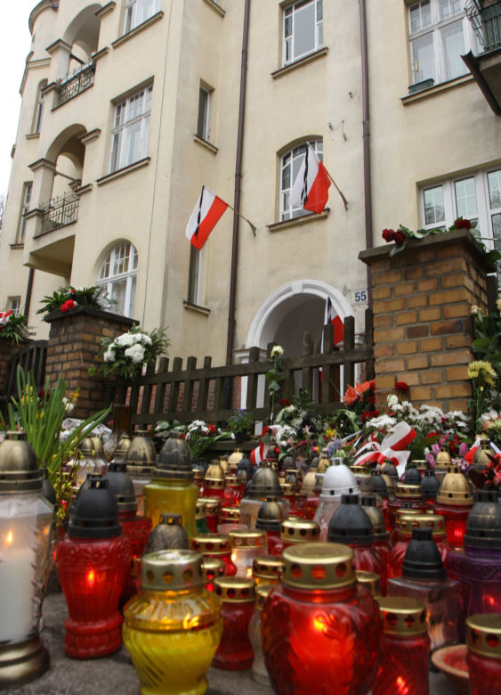 Cmentarz pod domem Kaczyńskich w Sopocie 