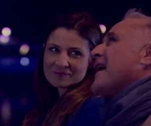 Pierwsza miłość. Kinga (Aleksandra Zienkiewicz), jogin Przemek (Przemysław Bluszcz)
