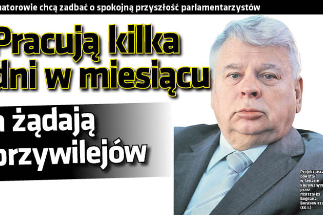 Pracują kilka dni w miesiącu a żądają przywilejów