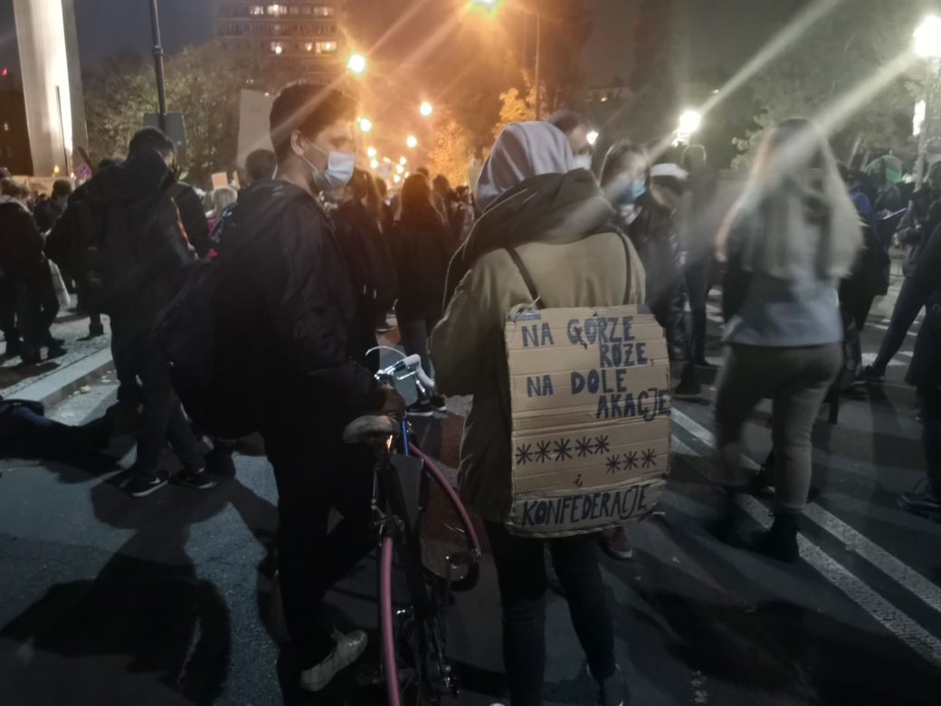 Protesty kobiet 28.10.2020. Polki manifestują w Warszawie