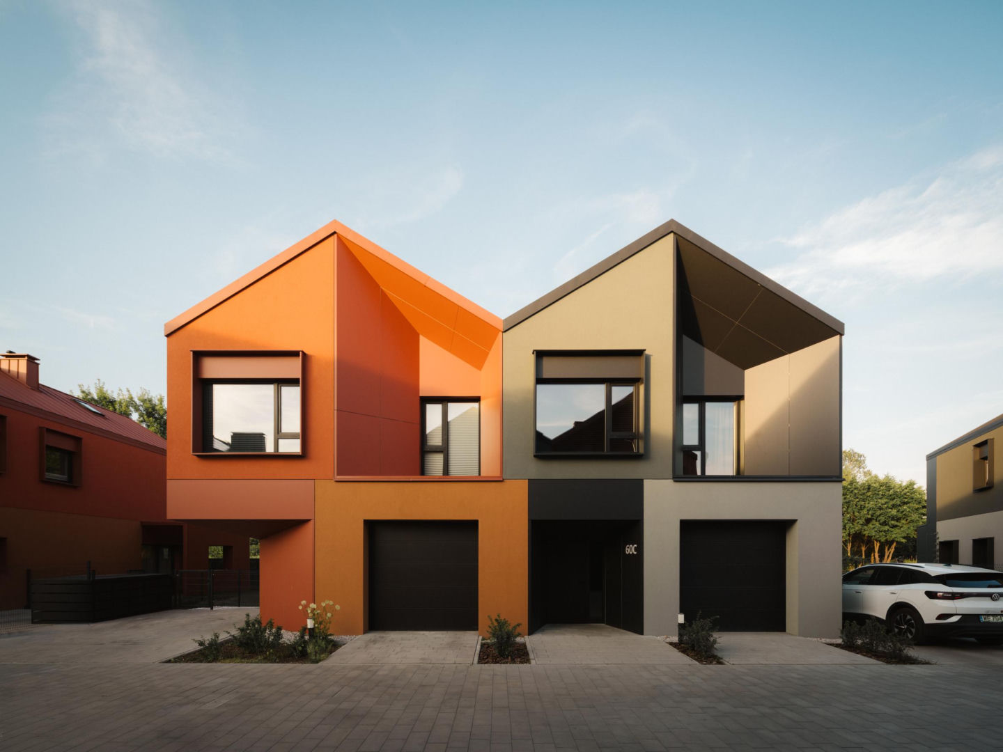 Zespół 10 domów jednorodzinnych, ul. Borków 58, Warszawa