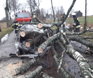 Wichura na Warmii i Mazurach. Są osoby poszkodowane. Ponad 10,6 tys. odbiorców bez prądu [ZDJĘCIA]