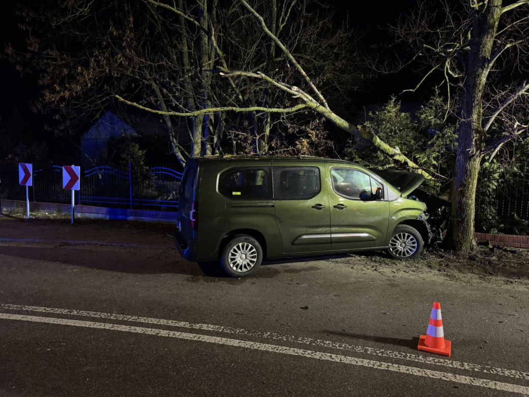 wypadek w Dąbrówce Stanach gmina Skórzec