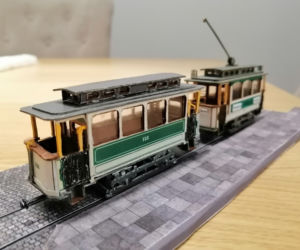 Modele tramwajów stworzone przez pana Michała z Poznania