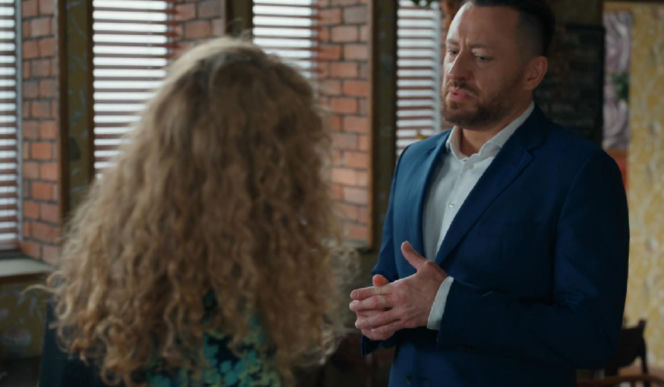 Barwy szczęścia, odcinek 3279. Barwy szczęścia, odcinek 3279. Żabcia (Hanna Klepacka), Wilk (Adam Szczyszczaj)