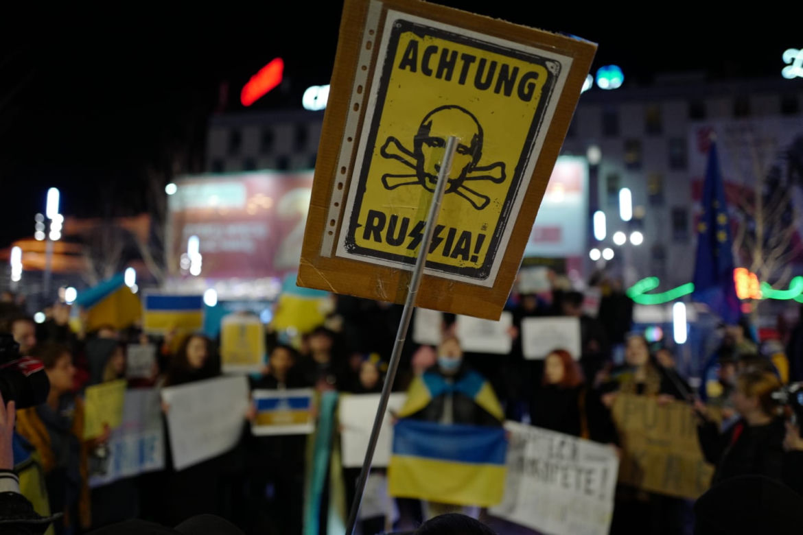Wojna na Ukrainie. Protest w Katowicach [ZDJĘCIA]