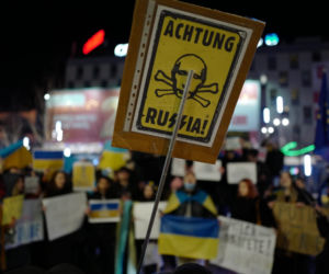 Wojna na Ukrainie. Protest w Katowicach [ZDJĘCIA]