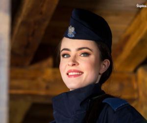 Miss Polski z Katowic wstąpiła na jeden dzień do policji. Anna Maria-Jaromin wzięła udział w teście sprawnościowym