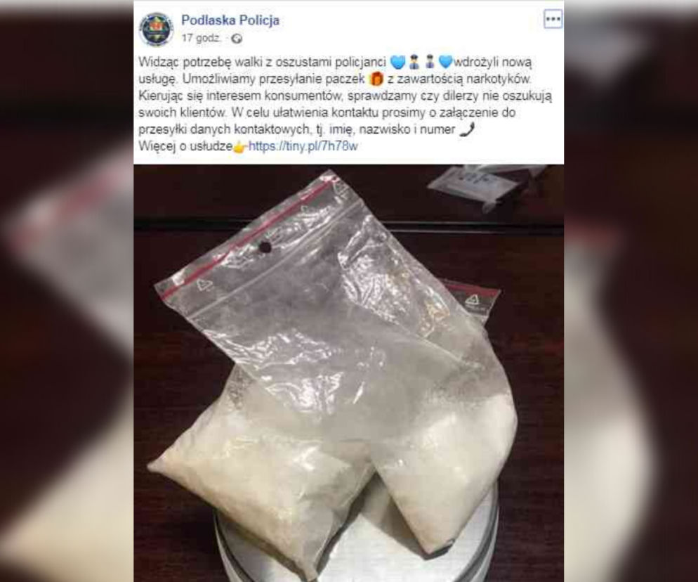 Czujesz, że diler Cię oszukał? Podlaska policja pomoże Ci go ukarać