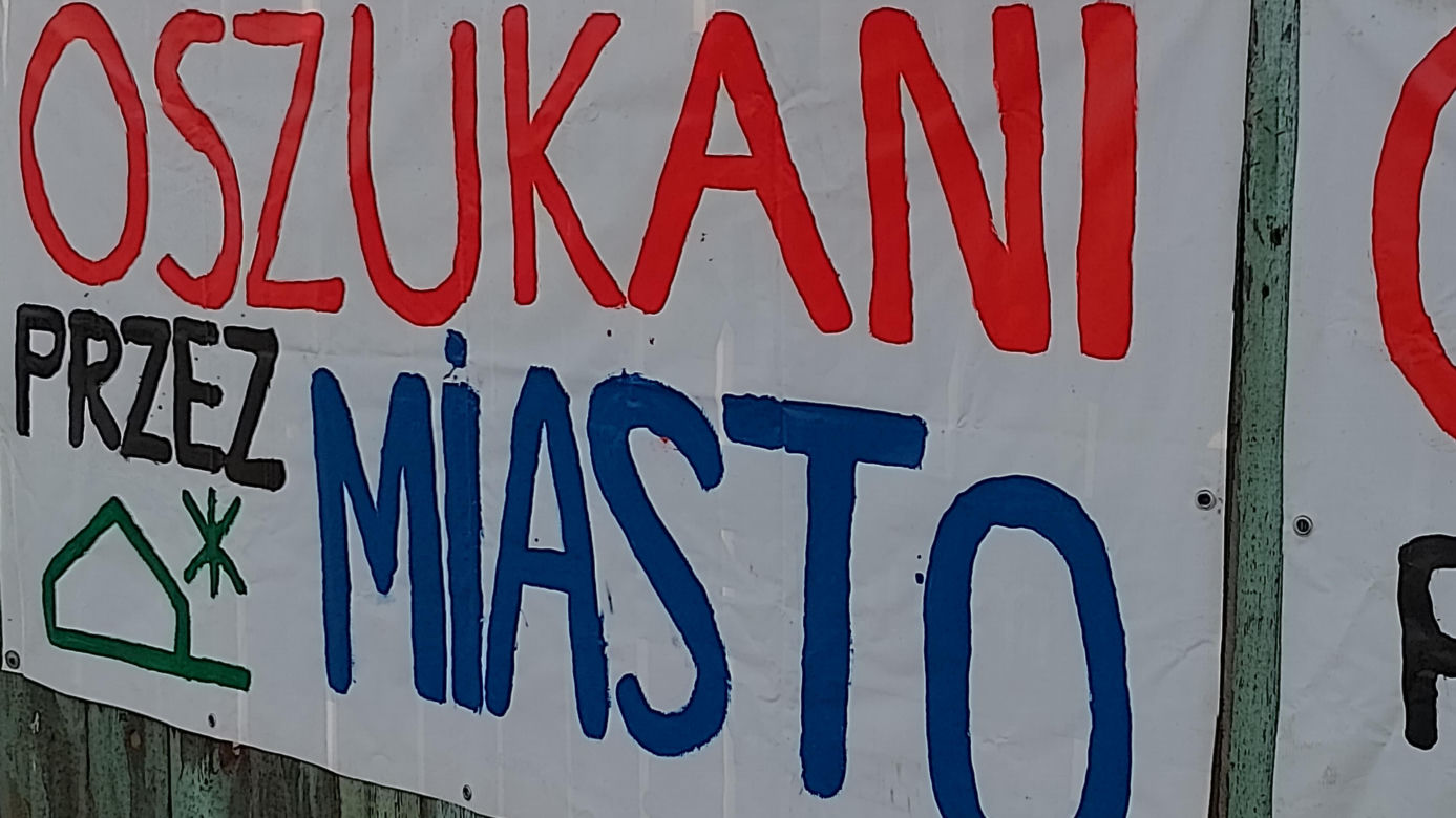 Protest mieszkańców Osiedla Maltańskiego w Poznaniu trwa