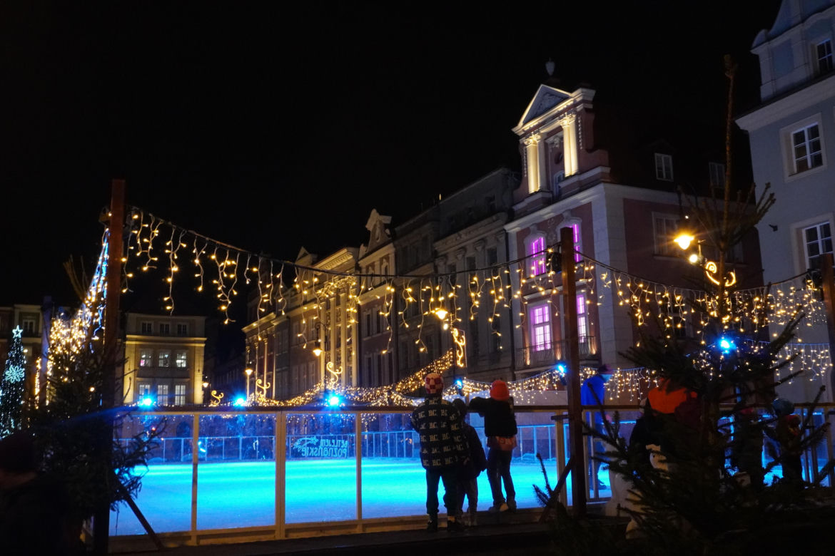 Poznań na wieczór przed Wigilią