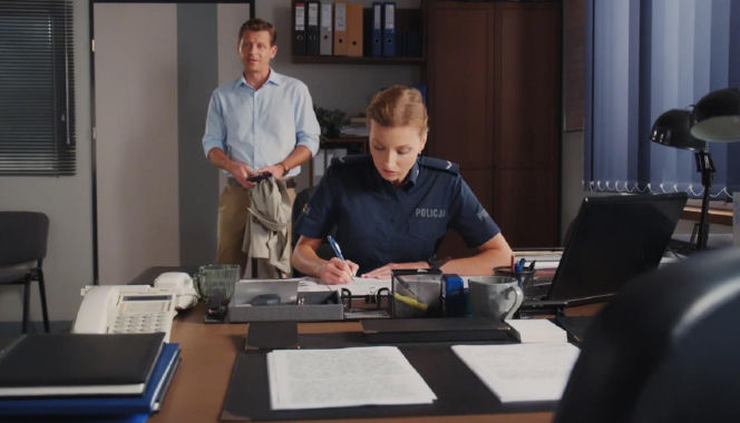 M jak miłość odc. 1906. Natalka (Dominika Suchecka), Adam Karski (Patryk Szwichtenberg)