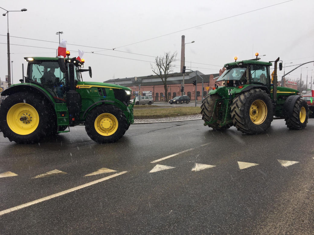 Protest rolników w Grudziądzu