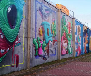 Street-art na murach aresztu