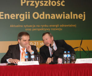Roland Krause, prezes firmy Viessmann i Wojtek Prosiński z Wojewódzkiego Szpitala Specjalistycznego w Częstochowie