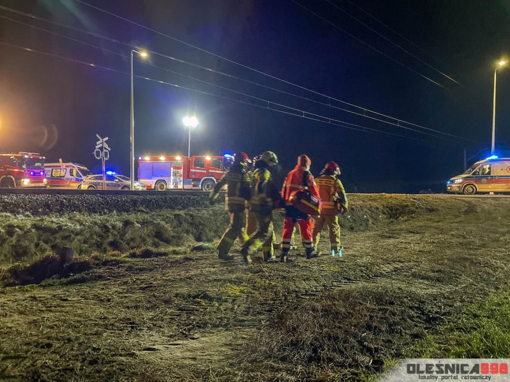 Wypadek na przejeździe kolejowym między Boguszycami i Dąbrową