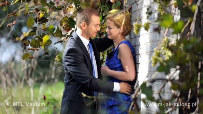 M jak miłość. Marta (Dominika Ostałowska), Andrzej (Krystian Wieczorek)