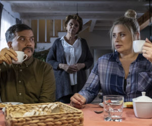 W rytmie serca 6 sezon odc. 67. Szarek (Dariusz Toczek), Ewa (Elżbieta Romanowska), Liliana (Elżbieta Jarosik)