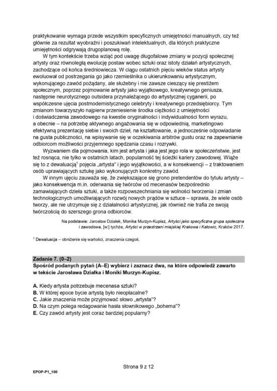 Matura 2024 - język polski. Arkusze Formuła 2015 (pp)