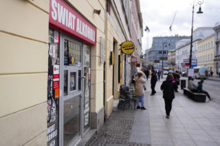 Sklep monopolowy w Śródmieściu
