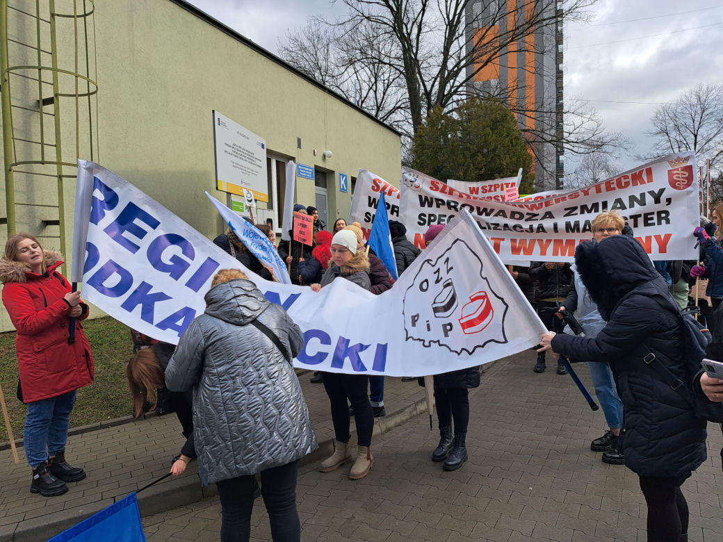 Protest pielęgniarek w Tarnowie