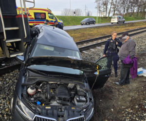 Polkowice. Wypadek na przejeździe kolejowym