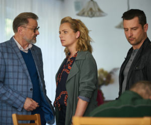 Komisarz Mama odc. 2. Maria Matejko (Paulina Chruściel), Piotr (Wojciech Zieliński), Ryszard (Jan Monczka)