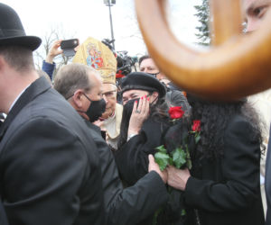 Ewa Krawczyk na pogrzebie męża Krzysztofa Krawczyka